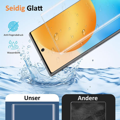 Schutzfolie für Samsung Note 10, 2 Stück Panzerglas Displayschutzfolie