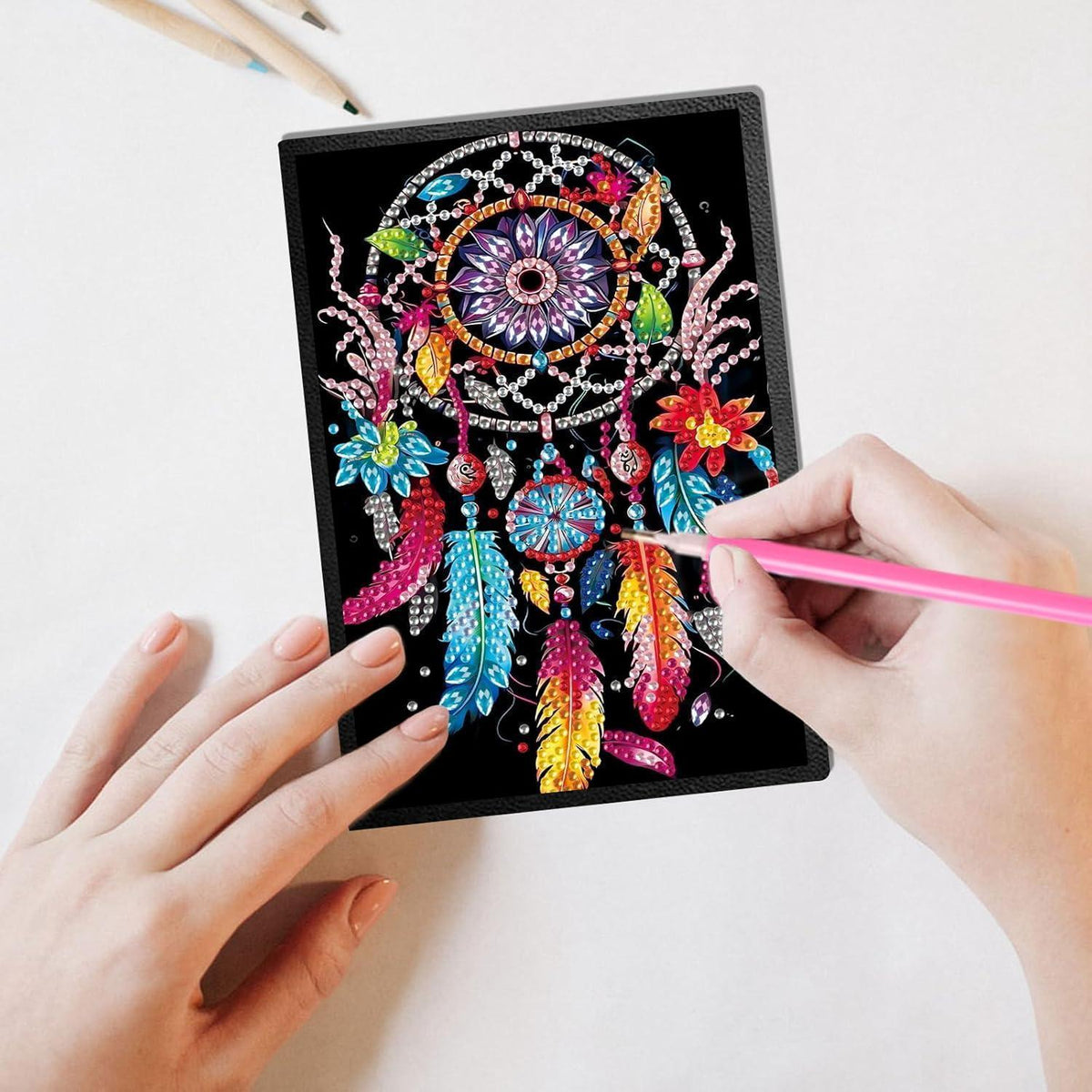 Diamant Painting Notizbuch A5 Blanko – Tagebuch & Skizzenbuch