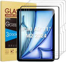 Panzer Schutz Glas für iPad Air 11 Zoll 2024 (M2), 3 Stück