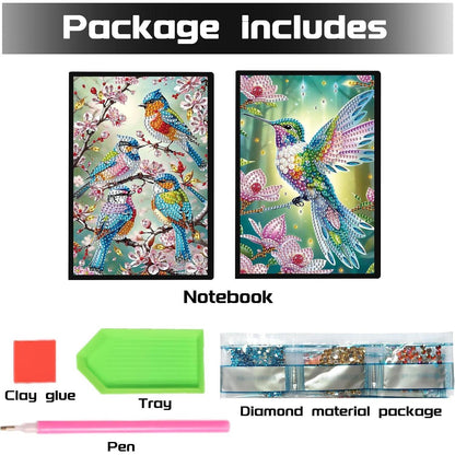 Diamant Painting Notizbuch A5 Blanko – Tagebuch & Skizzenbuch