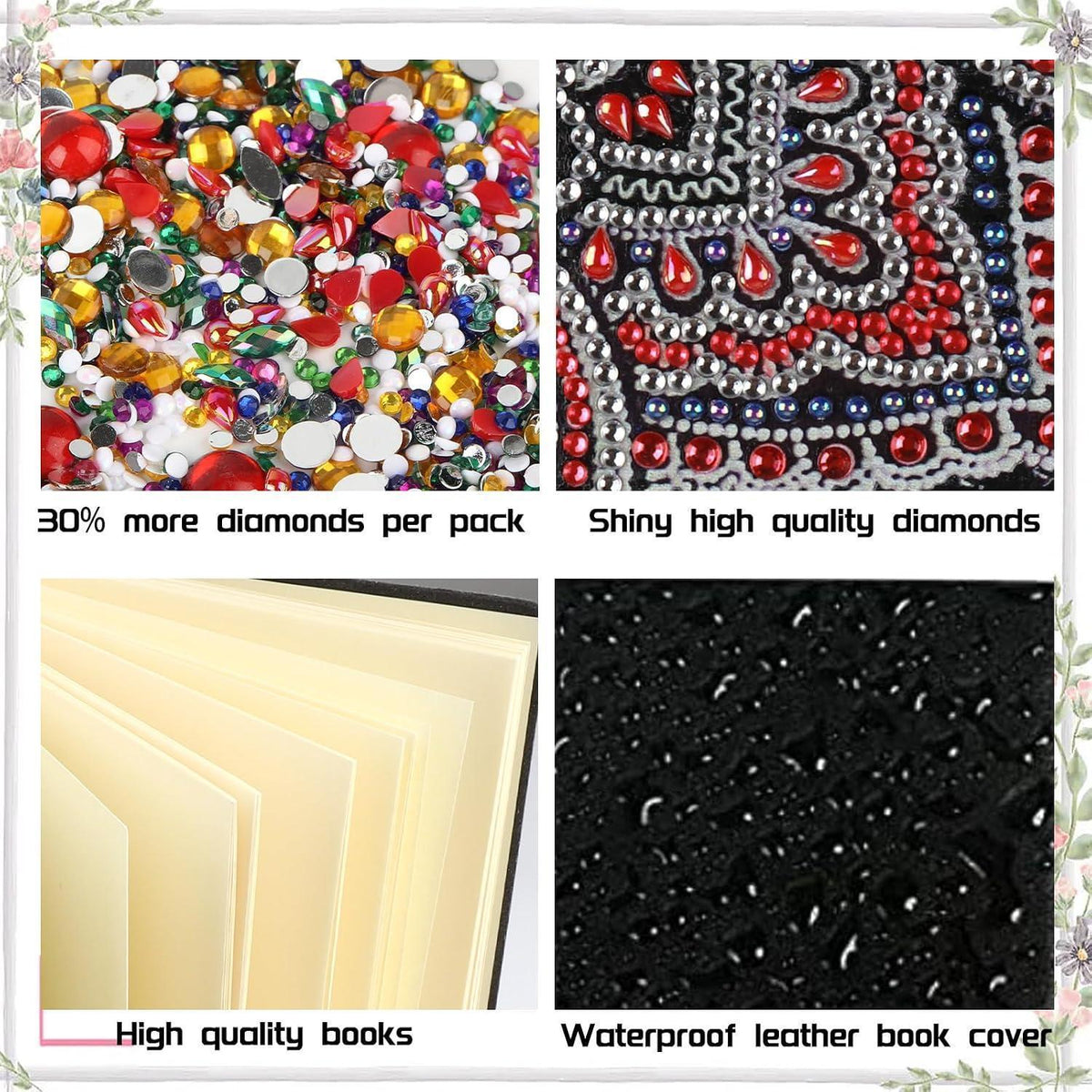 Diamant Painting Notizbuch A5 Blanko – Tagebuch & Skizzenbuch