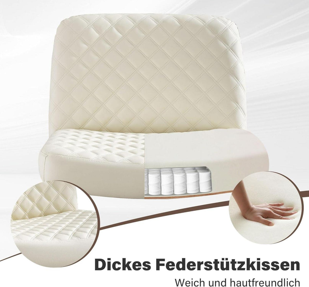 Ergonomischer Bürostuhl mit Rollen und Wippfunktion