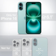 iPhone 16 Hülle matt transluzent blaugrün stoßfest