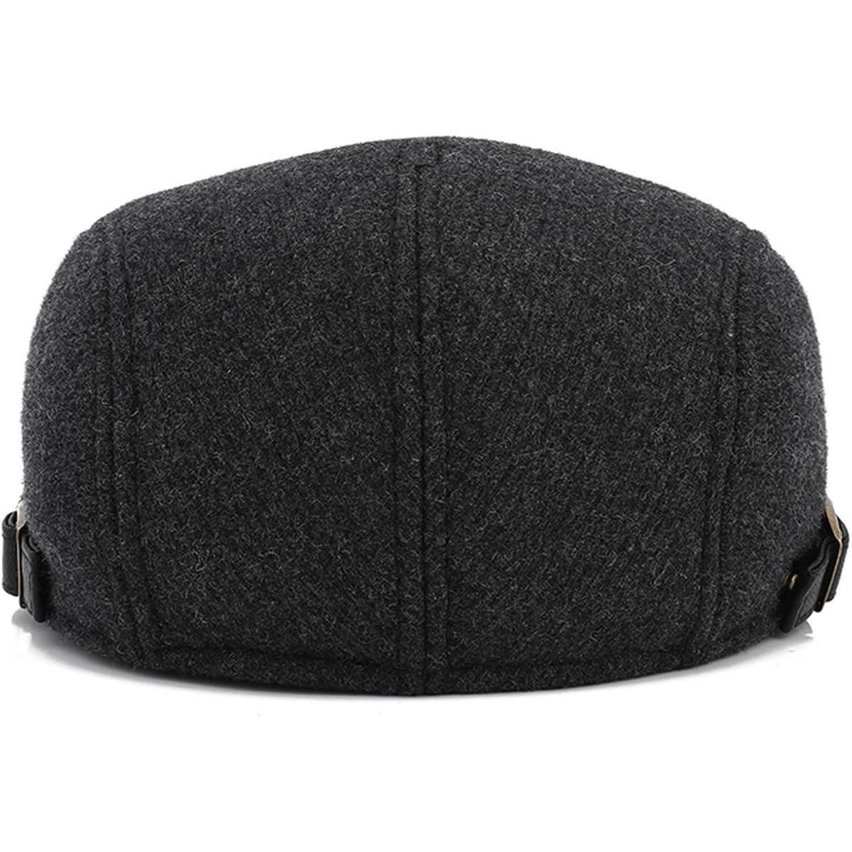 Schiebermütze Herren Flatcap Schwarz – Bequeme Baskenmütze