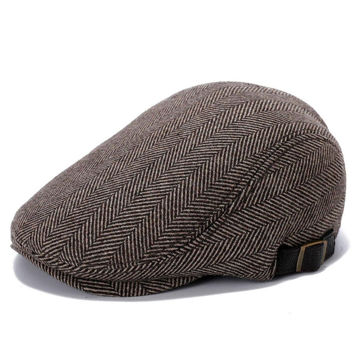 Herren Schiebermütze kariert – Flatcap für Herbst & Winter
