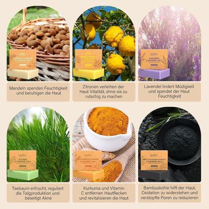 Naturseifen Geschenkset | Bio Bade Seife mit ätherischen Ölen