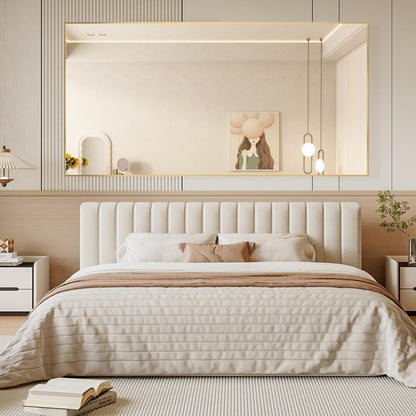 Ganzkörperspiegel 180x80cm mit Ständer – Großer Standspiegel Gold