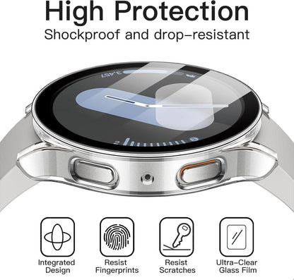 Schutzhülle für Samsung Galaxy Watch 7 44mm Hartglas Transparent