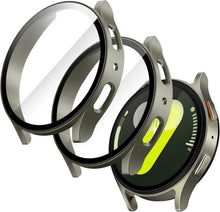 Schutzhülle mit Schutzfolie für Samsung Galaxy Watch 7 44mm, 2er Set