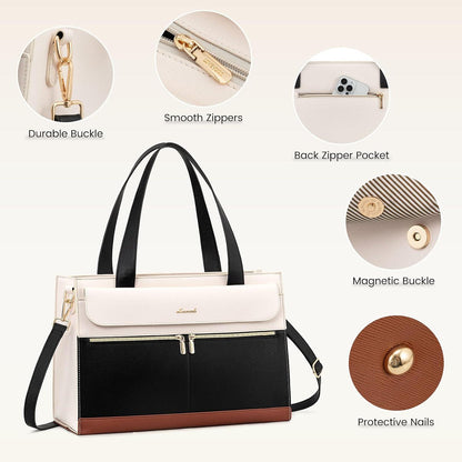 Laptoptasche 15,6 Zoll Damen Handtasche Aktentasche Lehrertasche Büro Uni