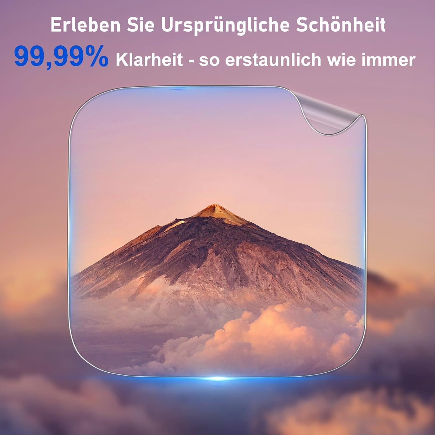 4er Pack Panzerglas Displayfolie Apple Watch Series 44mm Schutzfolie