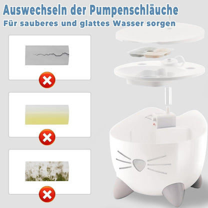 18x Katzenbrunnen Filter für Catit Pixi | Ersatzfilter mit Schläuchen