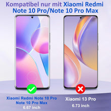 2 Stück Panzerglas Xiaomi Mi Note 10 Lite 9H Displayschutz