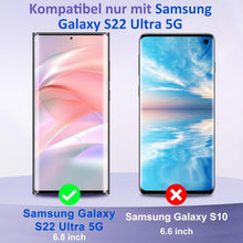 2 Stück Panzerglas Samsung Galaxy S22 Ultra 5G Schutzfolie