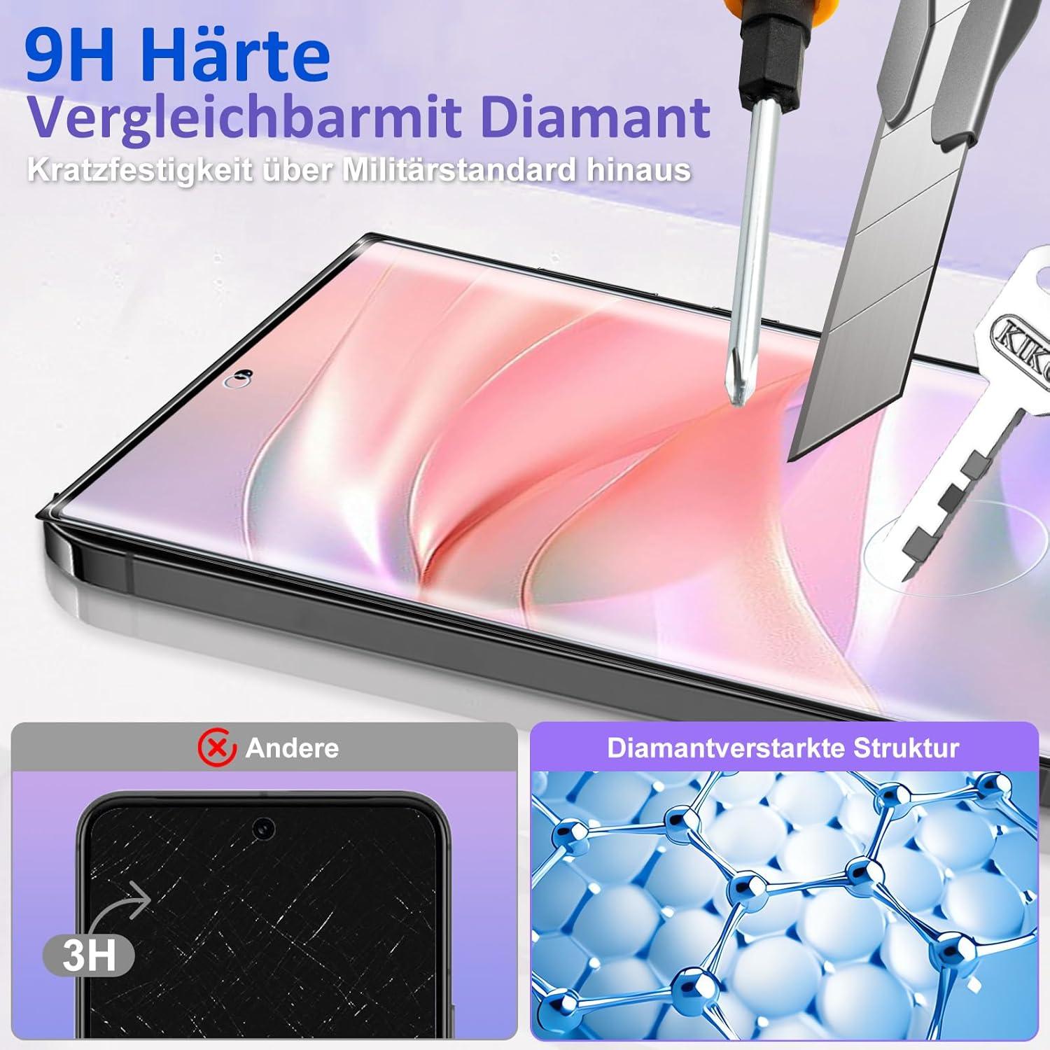 Samsung Galaxy S22 Ultra 5G Panzerglas Schutzfolie 9H Härte Displayfolie