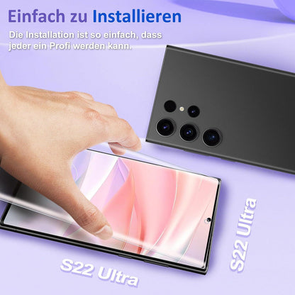 2er Set Panzerglas Samsung S22 Ultra 5G 9H Displayschutzfolie