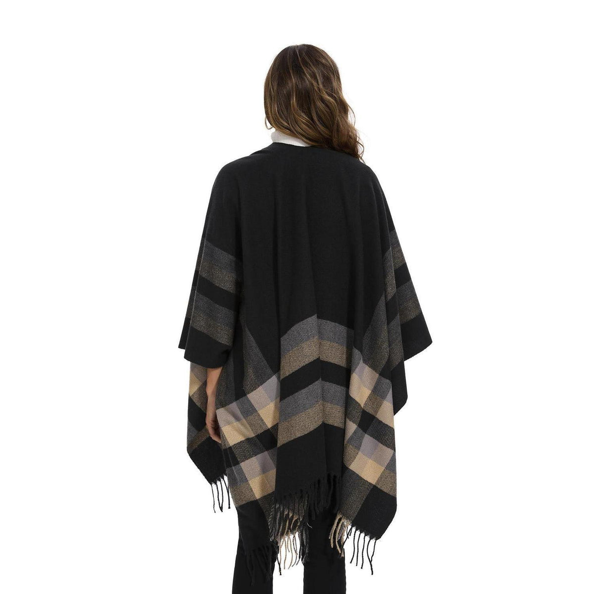 Poncho Damen – Weicher Schal-Umhang für Herbst & Winter