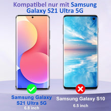 2+2 Panzerglas Samsung Galaxy S21 Ultra 5G Schutzfolie