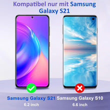 2er Pack Panzerglas Samsung Galaxy S21 Schutzfolie 9H