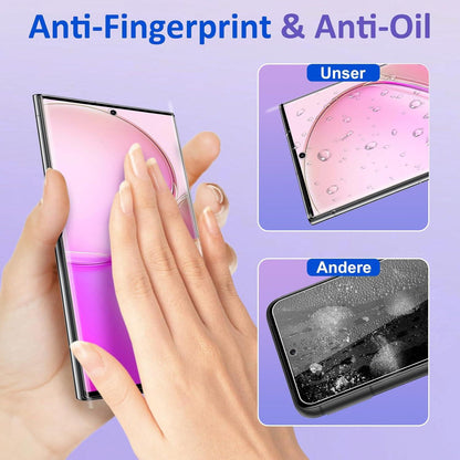 Panzerfolie Samsung Galaxy S23 Ultra Schutzglas 9H+ Kameraschutz Blasenfrei 3D Displayfolie