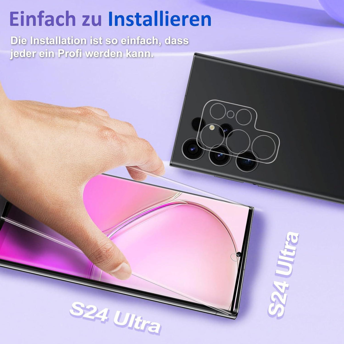 Samsung Galaxy S23 Ultra 5G Schutzglas Set 4-teilig