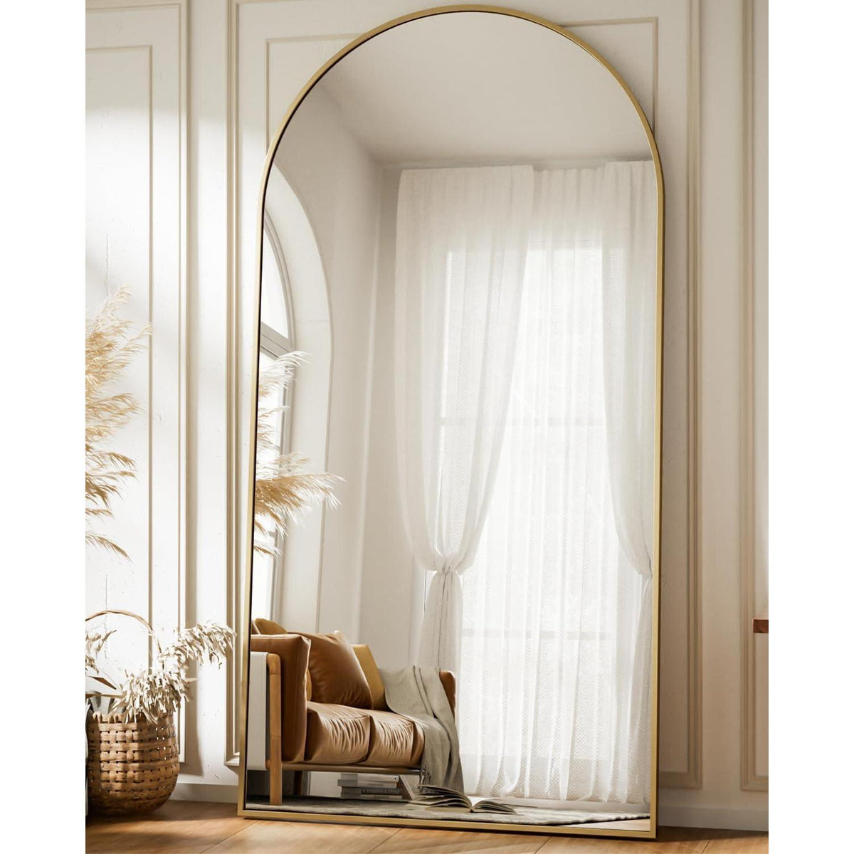 Großer Ganzkörperspiegel 180x76cm – Stand- & Wandspiegel Gold