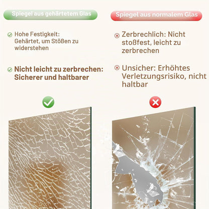 Ganzkörperspiegel 240x100cm – Fitness & Yoga Spiegel Wandmontage