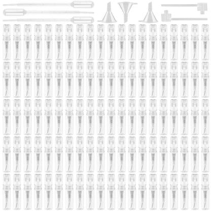 100x 2ml Mini Sprühflaschen leer, nachfüllbar, für Parfüm & Proben