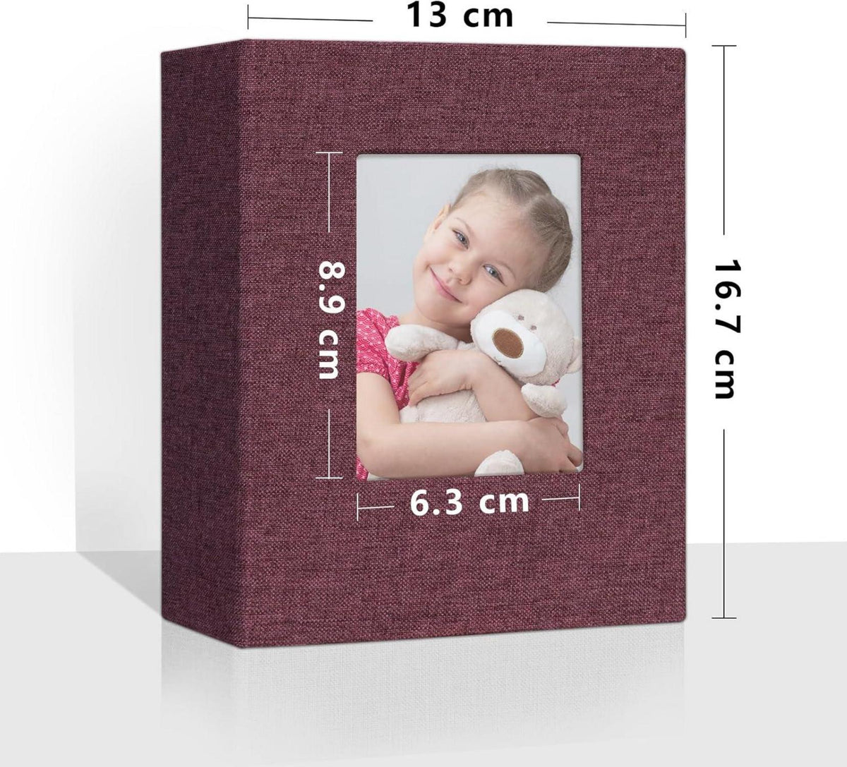 Fotoalbum Vienrose Klein 10x15 Fotos 2er Pack Leinen