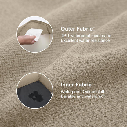 Orthopädisches Hundebett Khaki L – Wasserdicht & Komfortabel