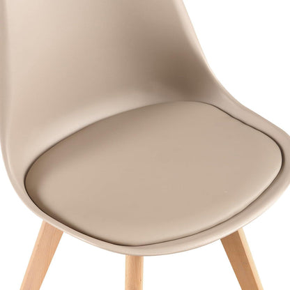 Skandinavische Esszimmerstühle 2er-Set, Khaki
