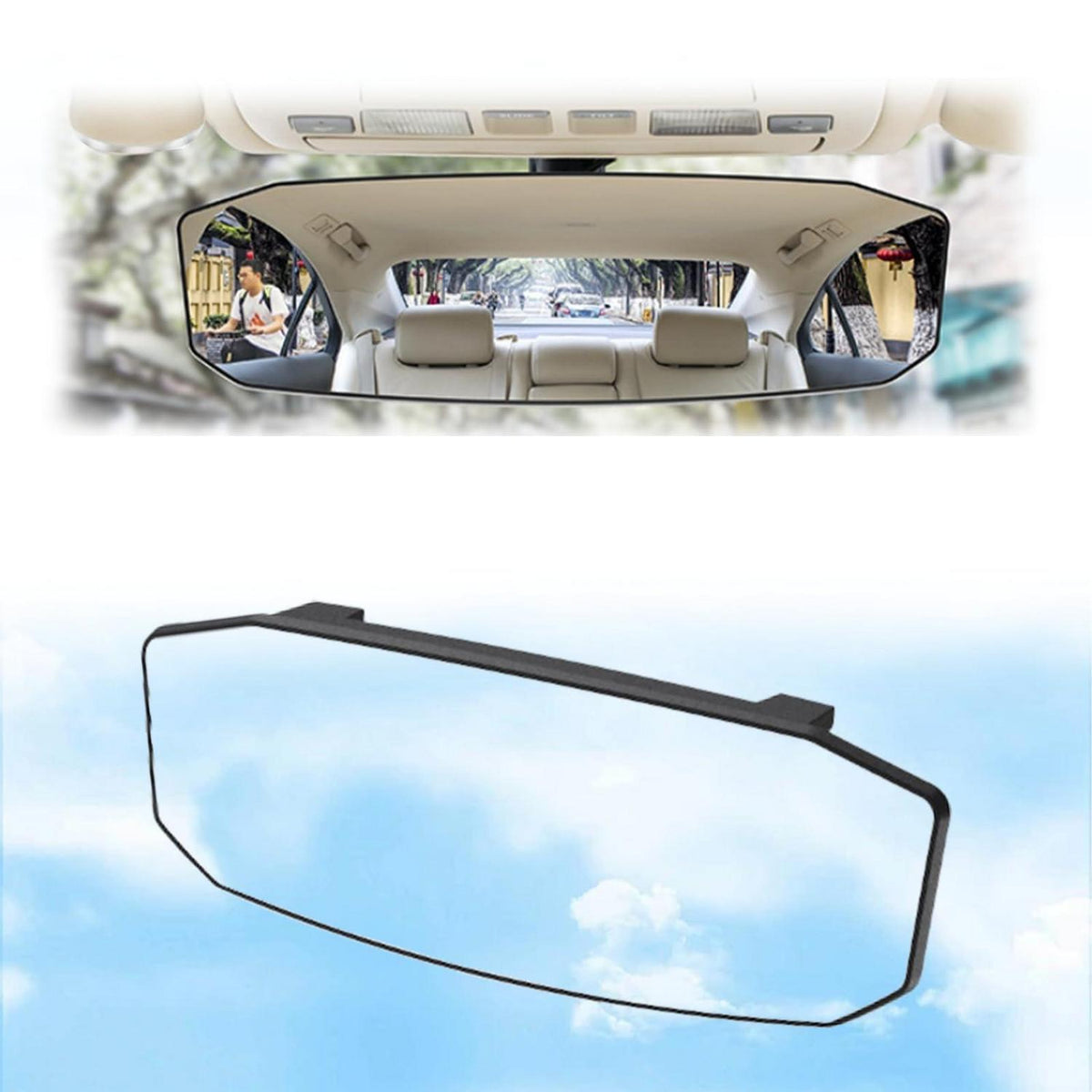 Panorama Rückspiegel Auto – Weitwinkel Innenspiegel Universal