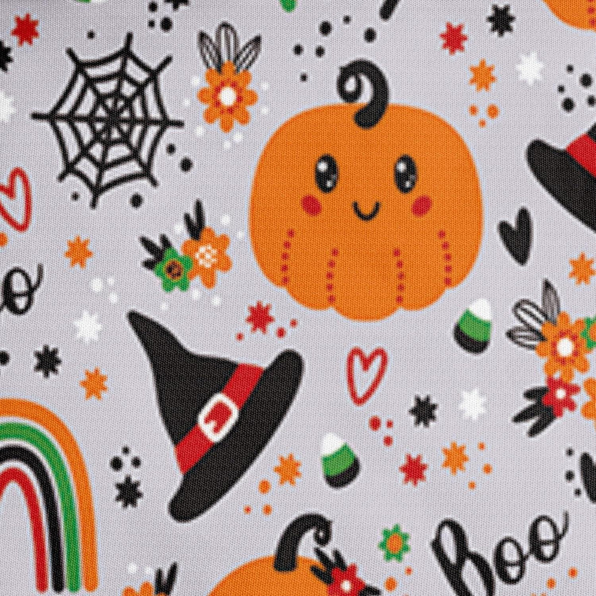 Halloween Bettwäsche Set 135x200 - Kürbis, Geist & Regenbogen 3D