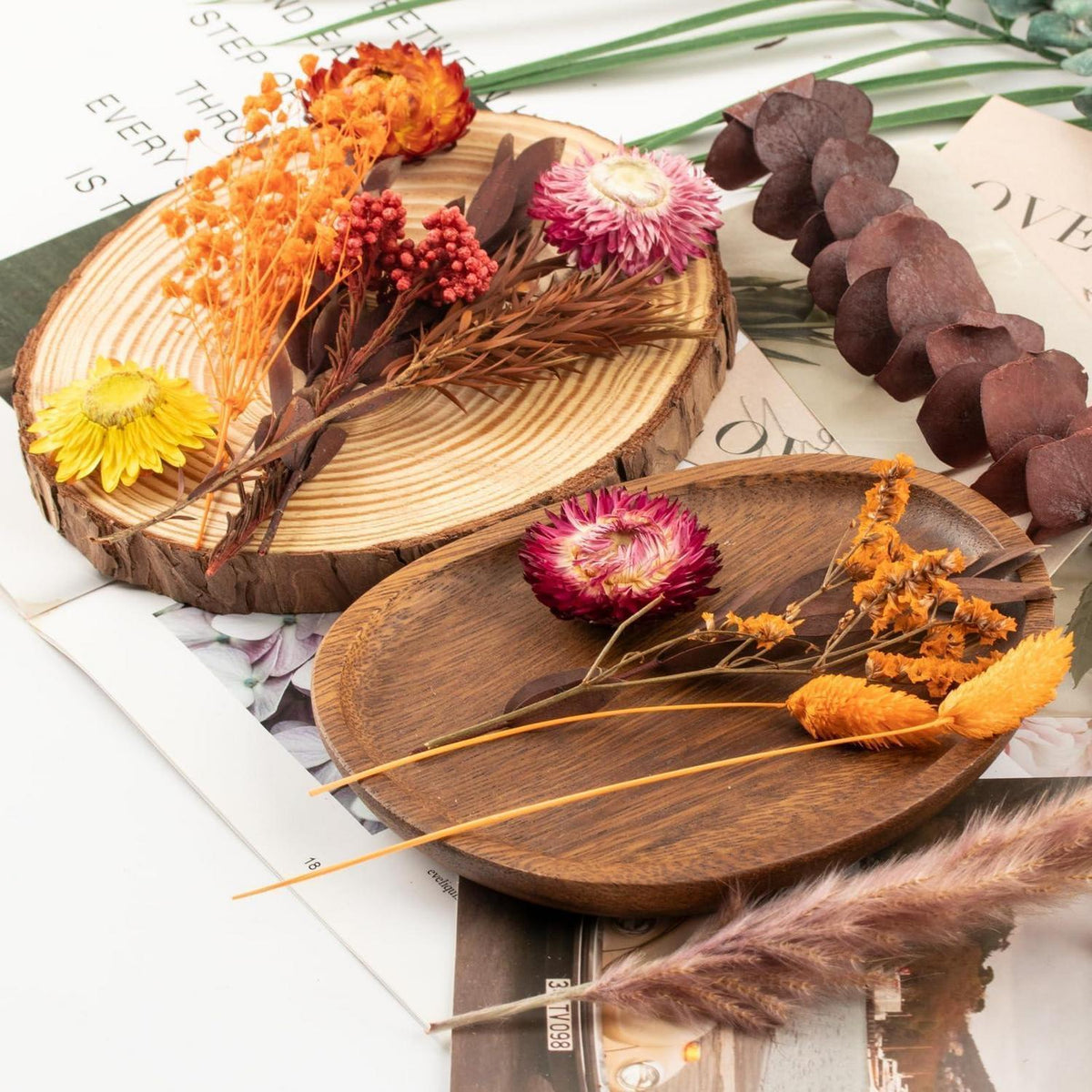 Trockenblumen Set Mini Bunt für DIY Tischdeko & Scrapbooking