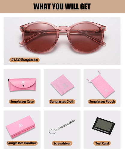 Retro Polarisierte Damen Sonnenbrille UV400 Vintage Leichtgewicht