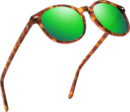 Polarisierte Retro-Sonnenbrille Damen UV400 Tortoise Rahmen
