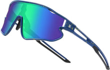 Kinder Sport Sonnenbrille UV400 TR90 Rahmen DK268 Navy Blau Tempel