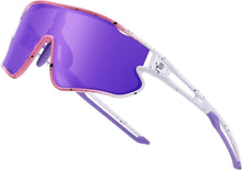 Kinder Sport Sonnenbrille UV400 TR90 Rahmen DK268 Purpletempel
