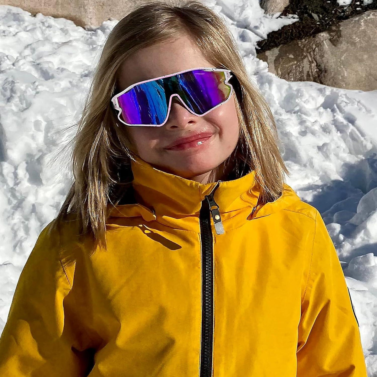 DUCO Kinder Sonnenbrille Jugend Sport UV400 TR90 Rahmen