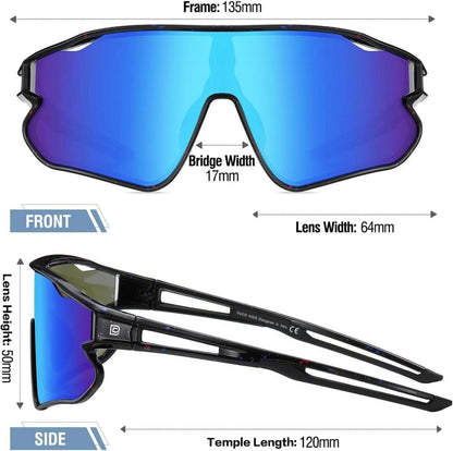 DUCO Kinder Baseball Sonnenbrille TR90 Rahmen UV400 Sport