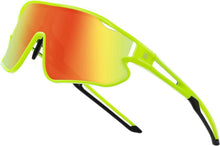 Kinder Sport Sonnenbrille UV400 TR90 Rahmen DK268 Grün Schwarz Orange