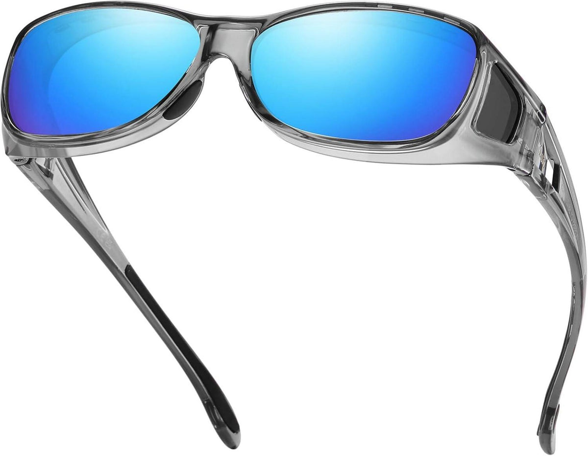 Polarisierte Sonnenbrille UV400 Schutz Blendschutz Überbrille Größe L