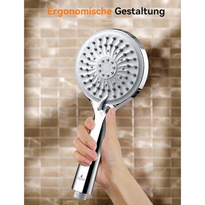 Handbrause Wassersparend 5 Strahlarten Hochdruck
