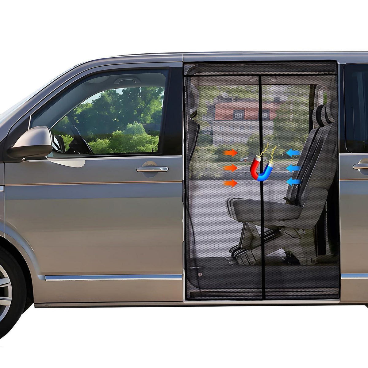 Magnetisches Moskitonetz für VW T5/T6 Schiebetür
