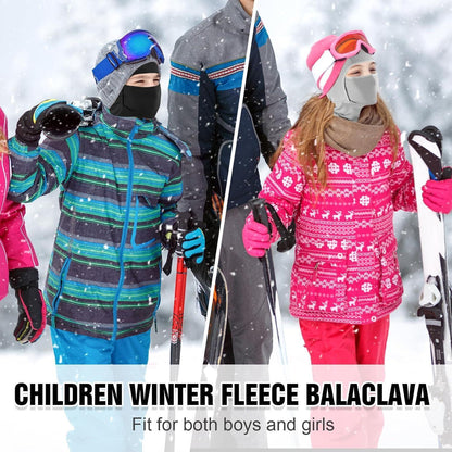 Kinder Sturmhaube Fleece Warm & Winddicht für Winter Outdoor Sport