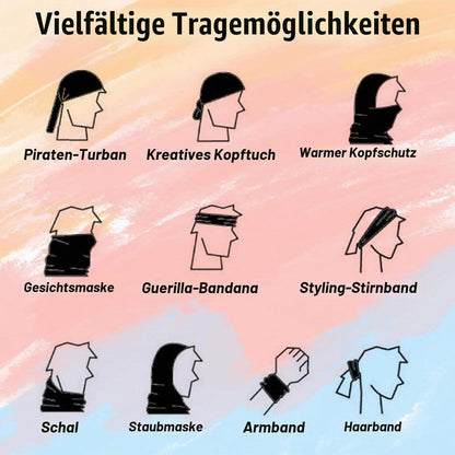 8x Multifunktionstuch Schal Headwear | Sport & Outdoor Aktivitäten