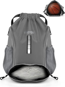 Turnbeutel Sportbeutel mit Schuhfach Rucksack Kordelzug Wasserfest