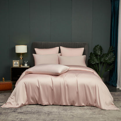 Bambus Bettwäsche Set Rosa 200x220cm | Atmungsaktiv & Weich