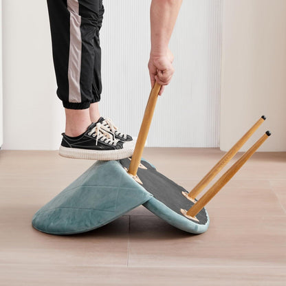 6 Esszimmerstühle Samt, Grün – Verstellbare Schutzpolster
