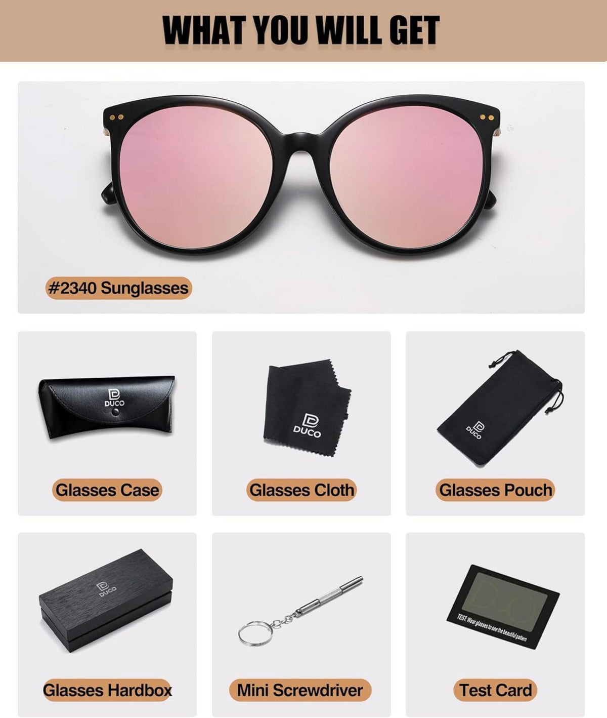 Retro Polarisierte Runde Damen Sonnenbrille Vintage UV400 Acetat